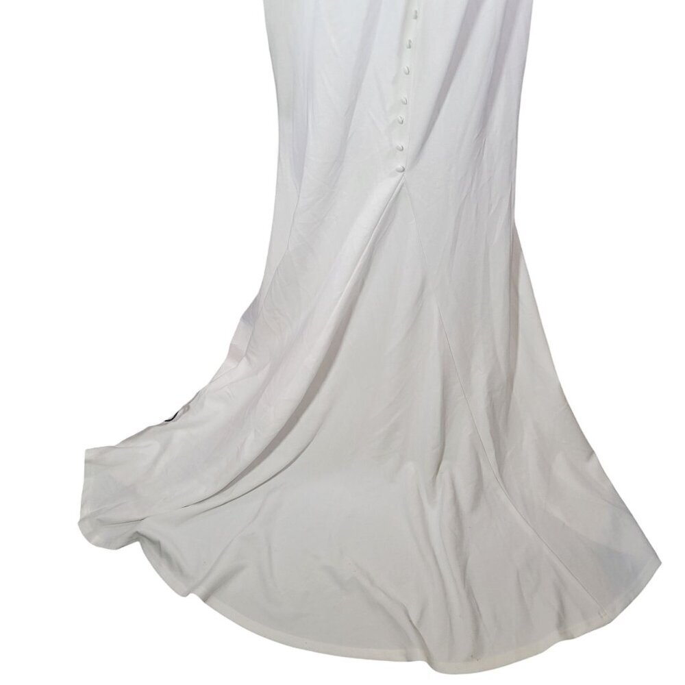 Lulus White Feeling of Forever White Long Sleeve Mermaid Maxi Dress Size XL - Picture 6 of 7